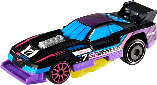 Hot Wheels Let's Race in Actie! Speelgoedauto of -truck uit de Netflix serie met onthulling van verrassing (stijlen kunnen variëren) van Merkloos — afbeelding 4