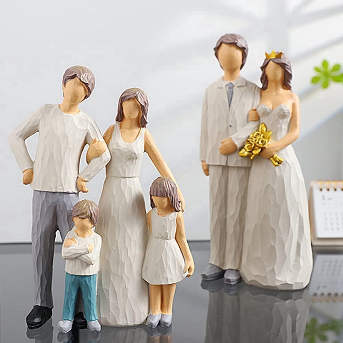 Stunq® Decoratieve figuren, decoratieve woonkamer, woonwinkeldecoratie, moderne woonkamerornamenten, polyresin, (1)