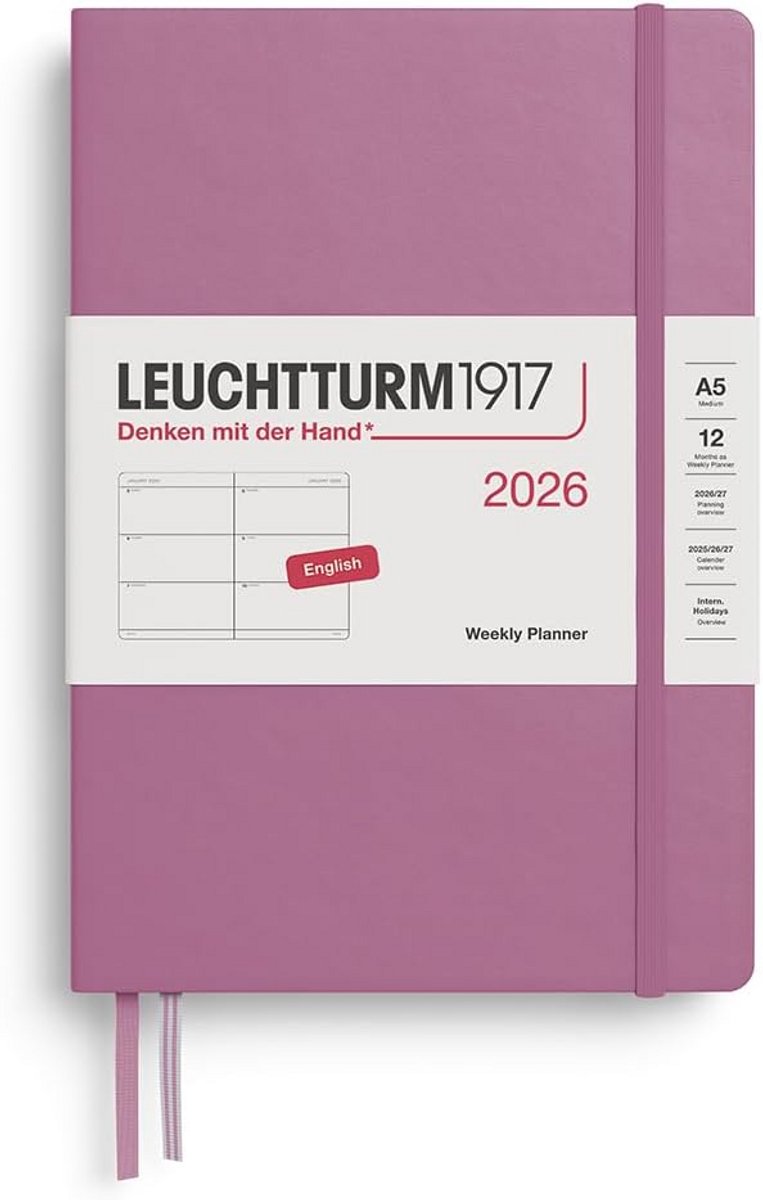 Weekplanner Medium (A5) 2026 - Dagelijkse Indeling en Stevige Kaft