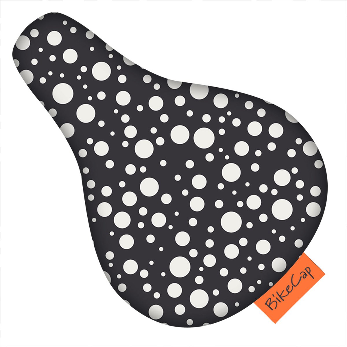 BikeCap Zadelhoesje Kids Dots black & white | Fietszadelhoes - Fietszadeldek - Stof en waterafstotend
