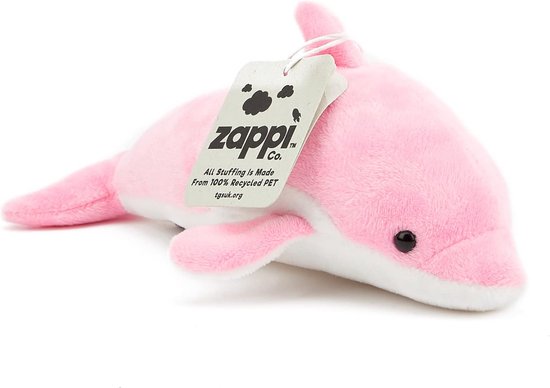 Zacht knuffeldier voor kinderen - Roze dolfijn 12-15 cm — afbeelding 5