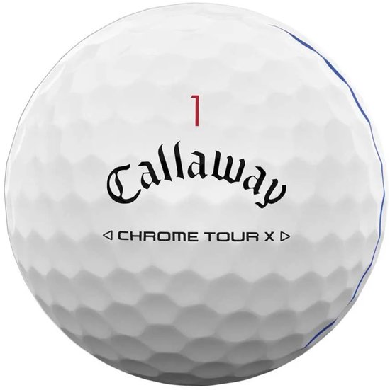 Golfballen Merkloos Chrome Tour X Triple Track - 12 Stuks — afbeelding 3