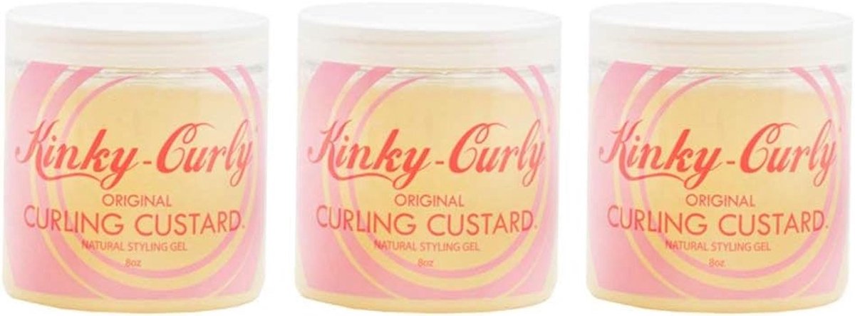 3x Kinky Curly Styling Gel voor Natuurlijke Krullen - 708ml