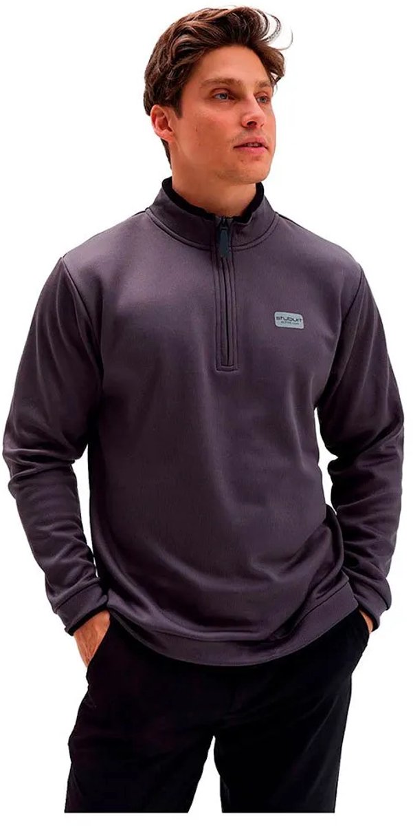 Stuburt Active Tech Fleece Met Halve Rits Grijs S Man