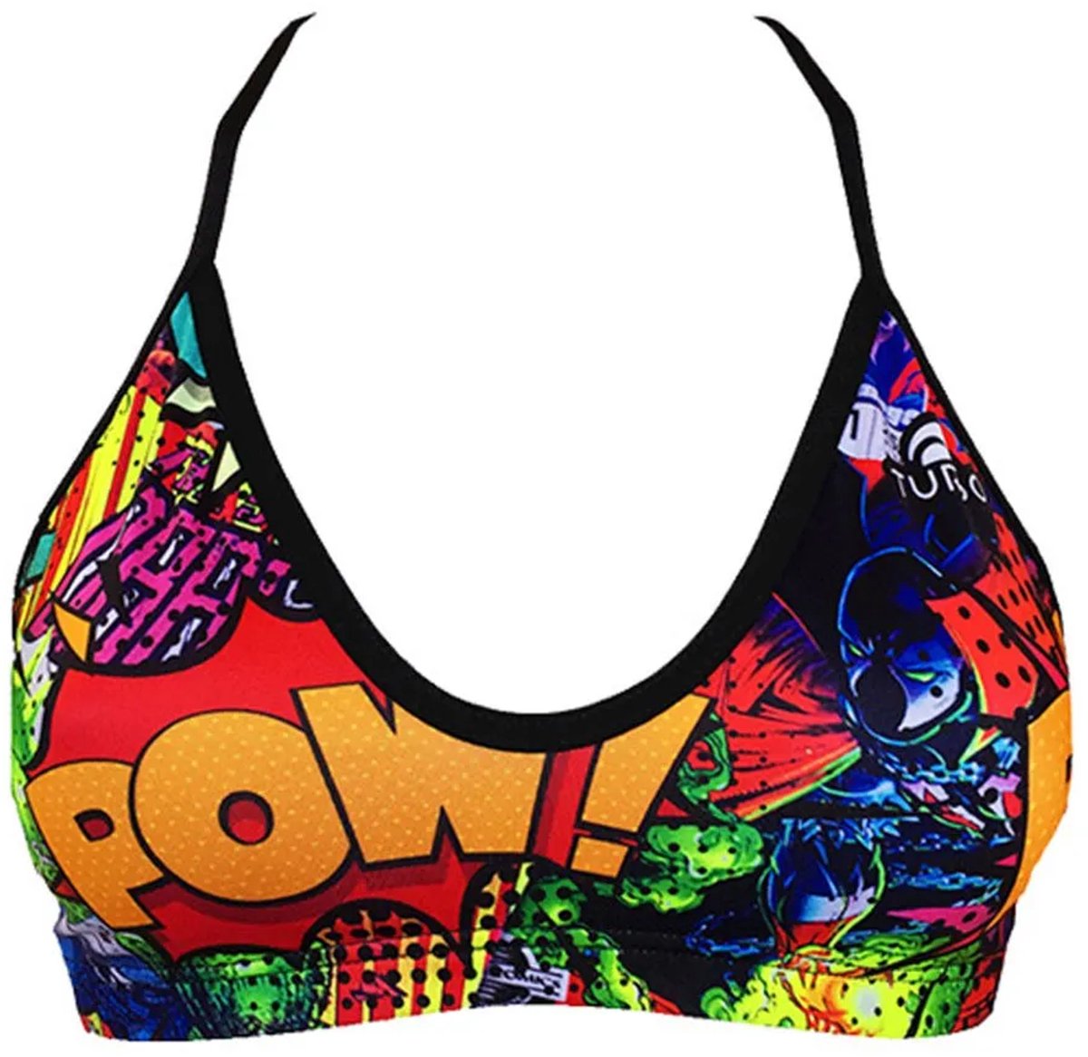 Turbo Top Mare Super Comic Bikinitop Veelkleurig XL Vrouw Orange