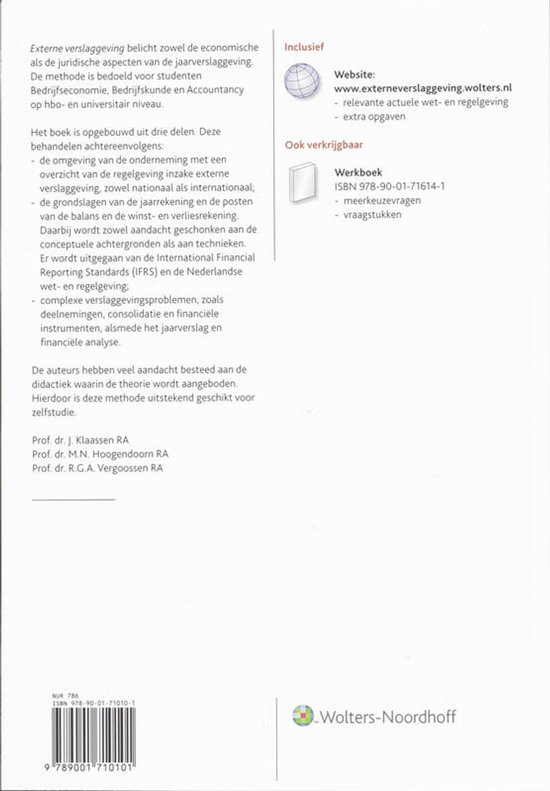 Externe verslaggeving 7e druk Nieuw Boek