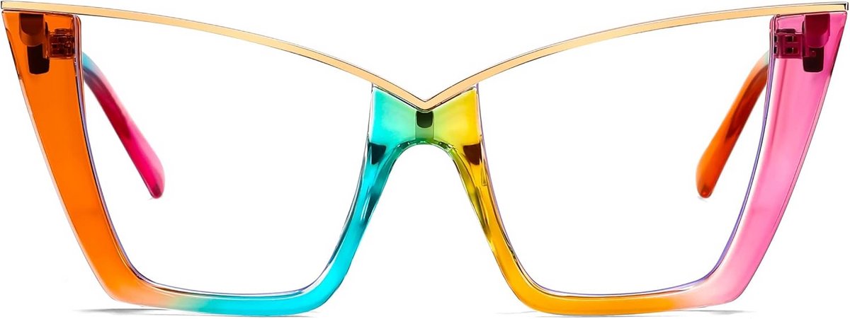 Vintage Kattenoog Blauw Licht Bril voor Vrouwen - Oversized Computerbril met Blauw Lichtfilter