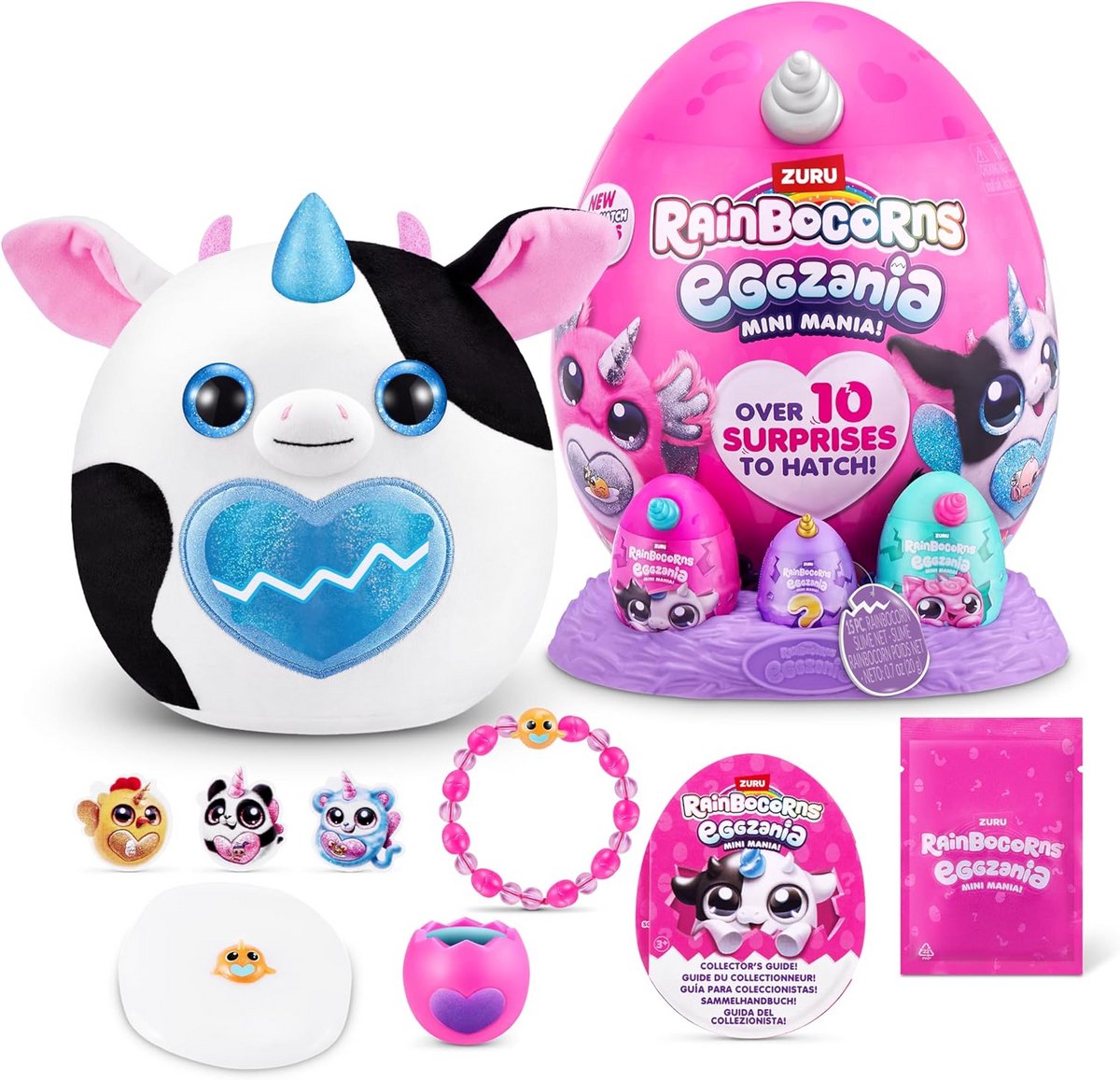 Mini Mania Pluche Verrassingseieren met Dierlijke Speelgoed voor Meisjes - Voorkeur voor Fantasiespel