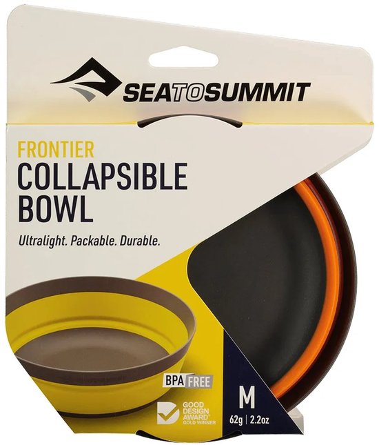 Sea To Summit Frontier M Opvouwbare Kom Oranje van Sea to Summit — afbeelding 3
