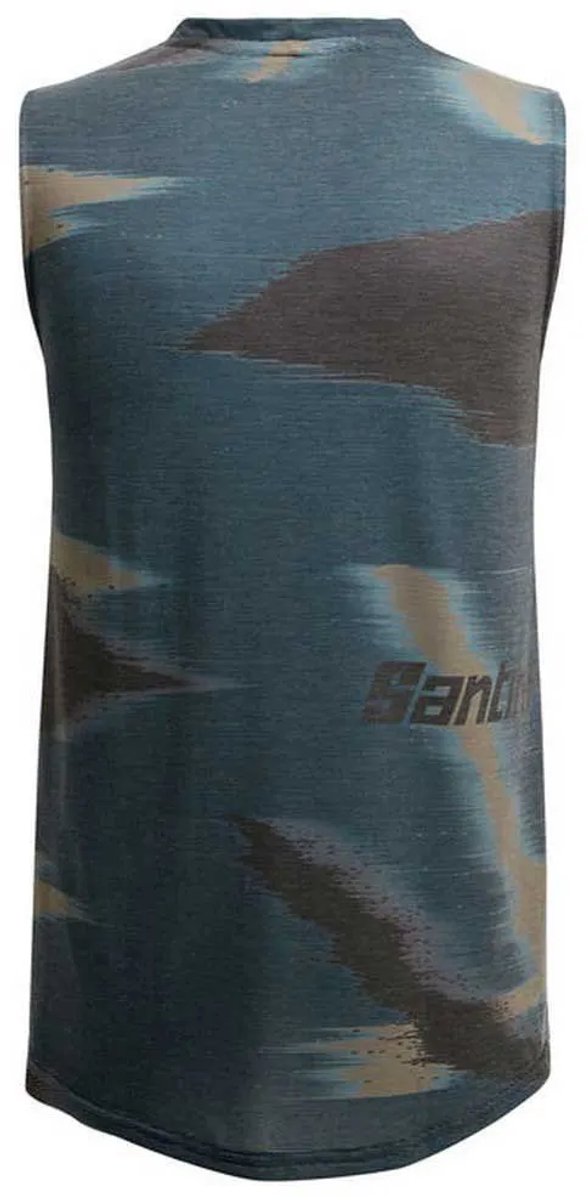 Santini Watt Indoor Tech T-shirt Met Korte Mouwen Man Groen