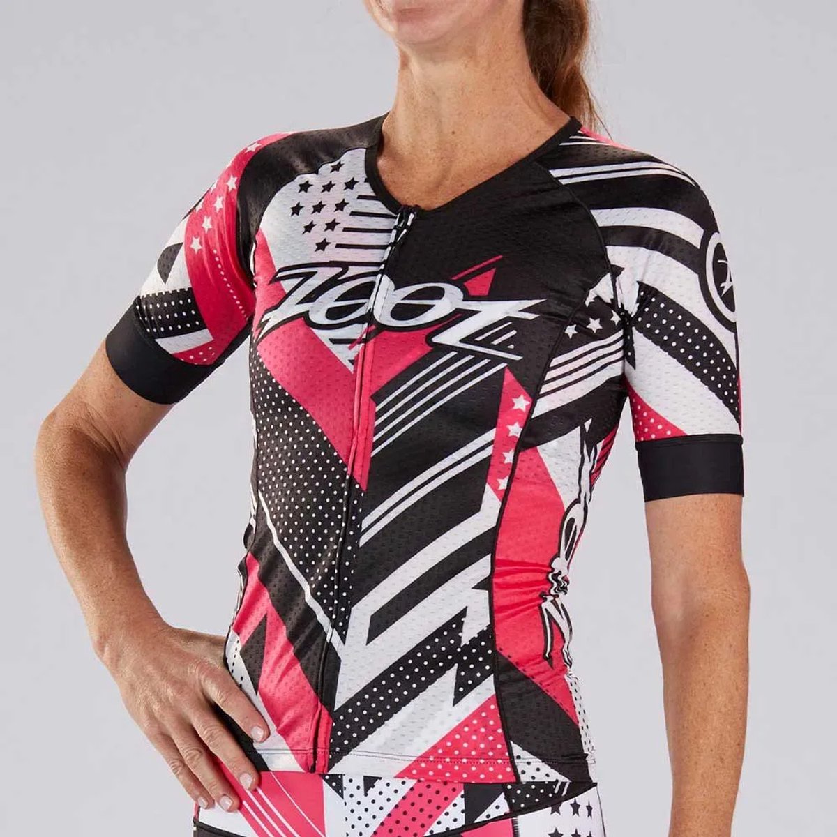 Zoot Ltd Ss Aero Triatlonshirt Met Korte Mouwen Grijs L Vrouw