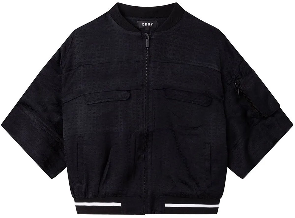Dkny D36656 Jas 8 Years Meisjes Zwart