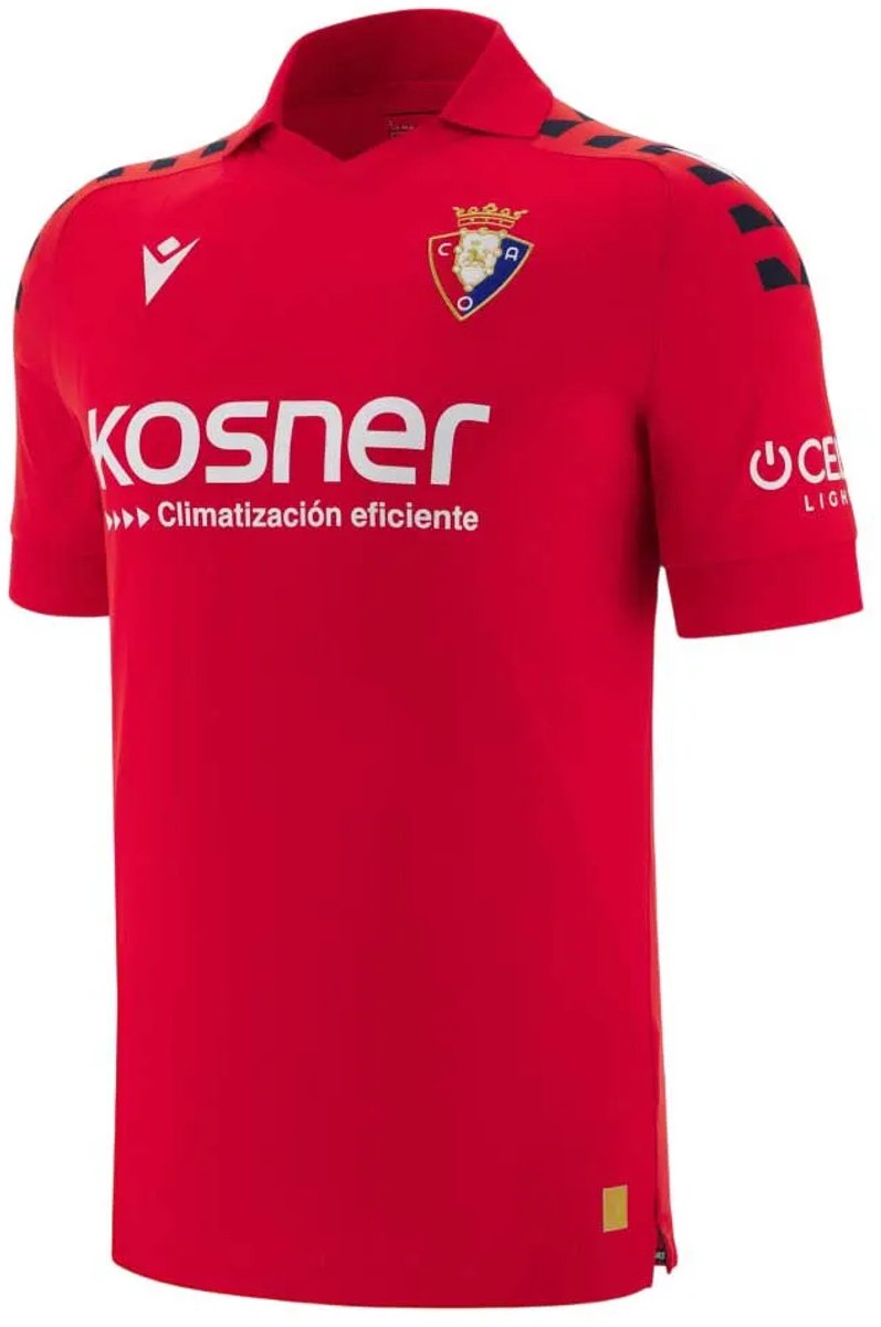Macron Ca Osasuna 25/26 Thuis Korte Mouw T-shirt Junior Rood 13-14 Years Kinderen