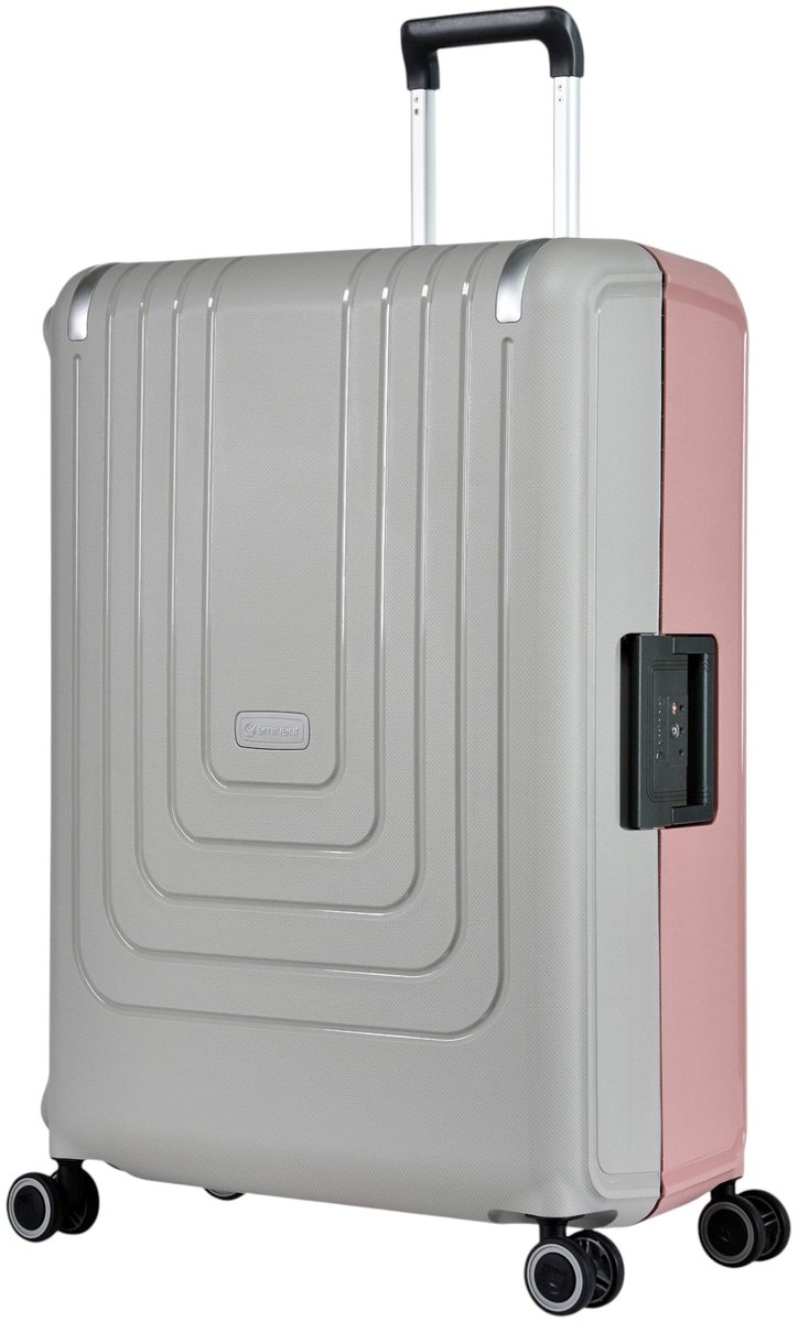 Eminent VERTICA - 4-wiel trolley 76 cm (grau/rosa)