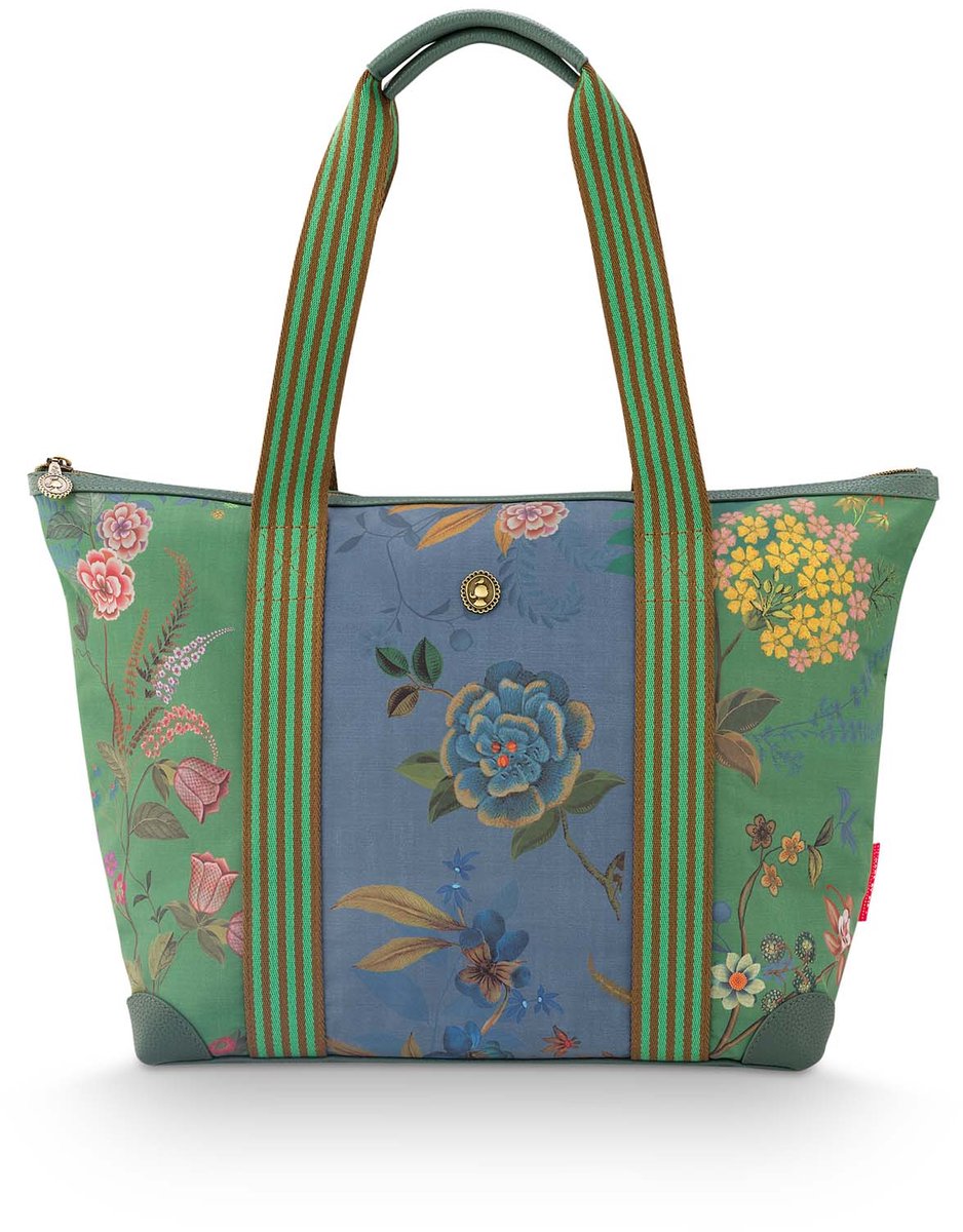 Pip Studio - Tilda Reistas Dames - Weekendtas - Bodhi Flower - Groente - 47x17x37cm