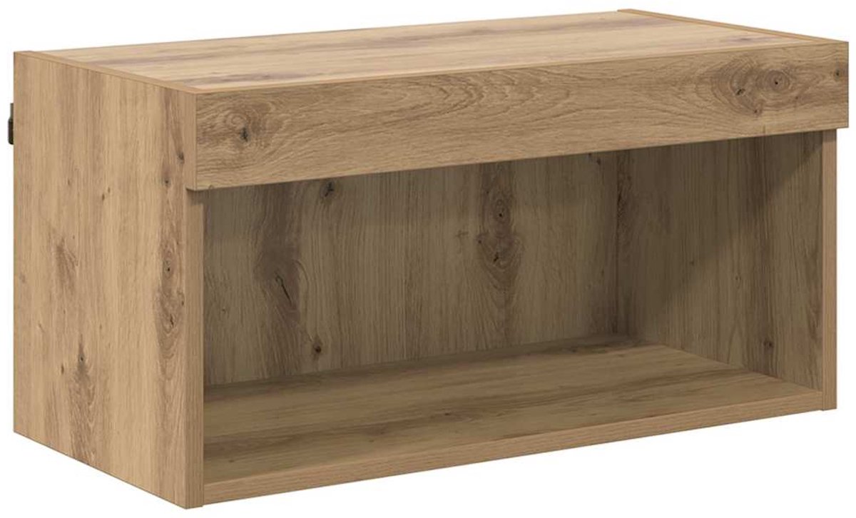 vidaXL - Tv-meubelset - 60 - x - 30 - x - 30 - cm - Artisan - Eiken - Bewerkt - hout