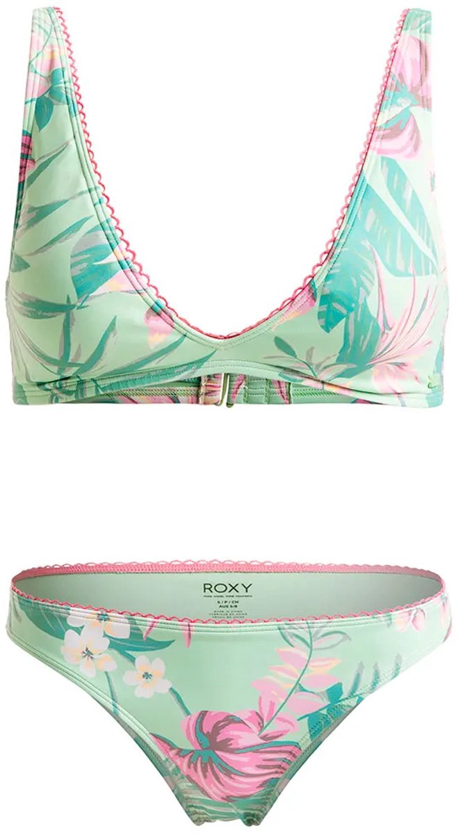 Roxy Into The Sun Fixed Tri Mod Bikini S Vrouw Groen