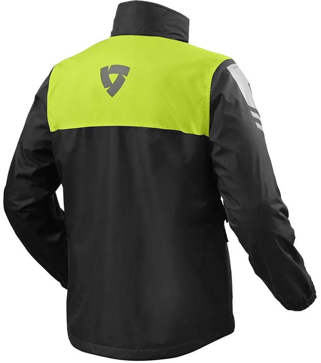 REV'IT! Rain Jacket Nitric 4 H2O Black Neon Yellow - Maat XS - – foto 2