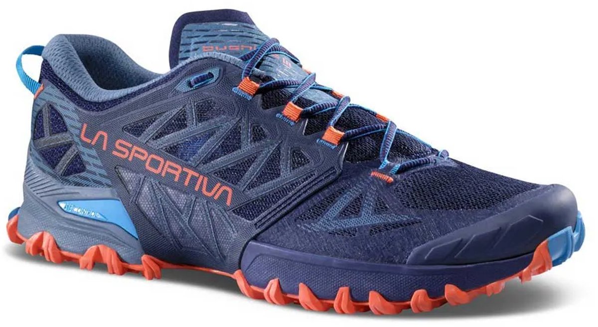 La Sportiva Bushido Iii Trailschoenen 1/2 Man Deep Sea / Cherry Tomato
