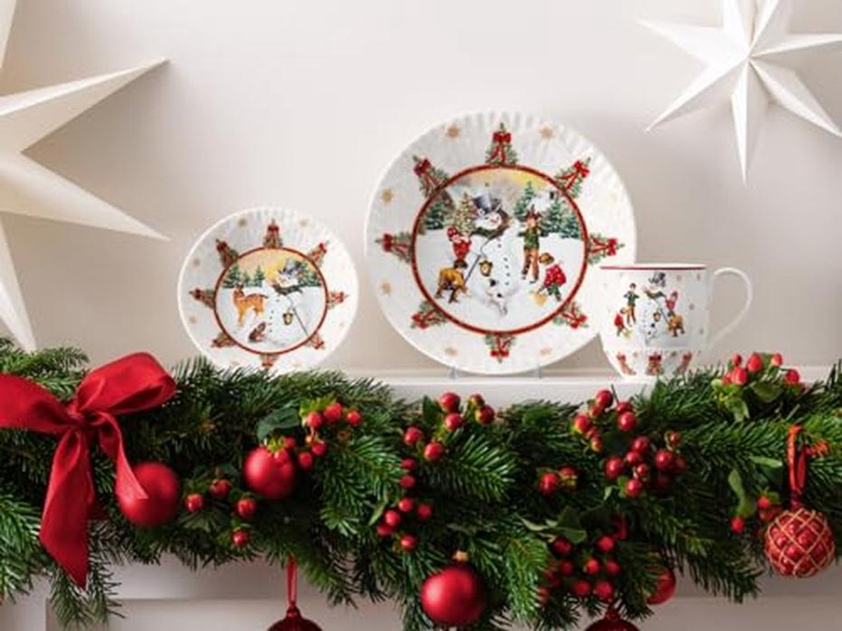 Gobelijn Tafellaken 32 x 48 cm - Speelse Kerstversiering