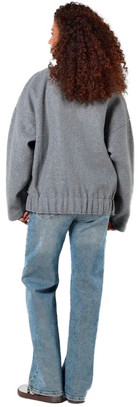 Noisy may Veste Nmhalston L/s Bomber Jacket Wvn Noo 27029328 Gris Clair Mélange Femme Taille - M