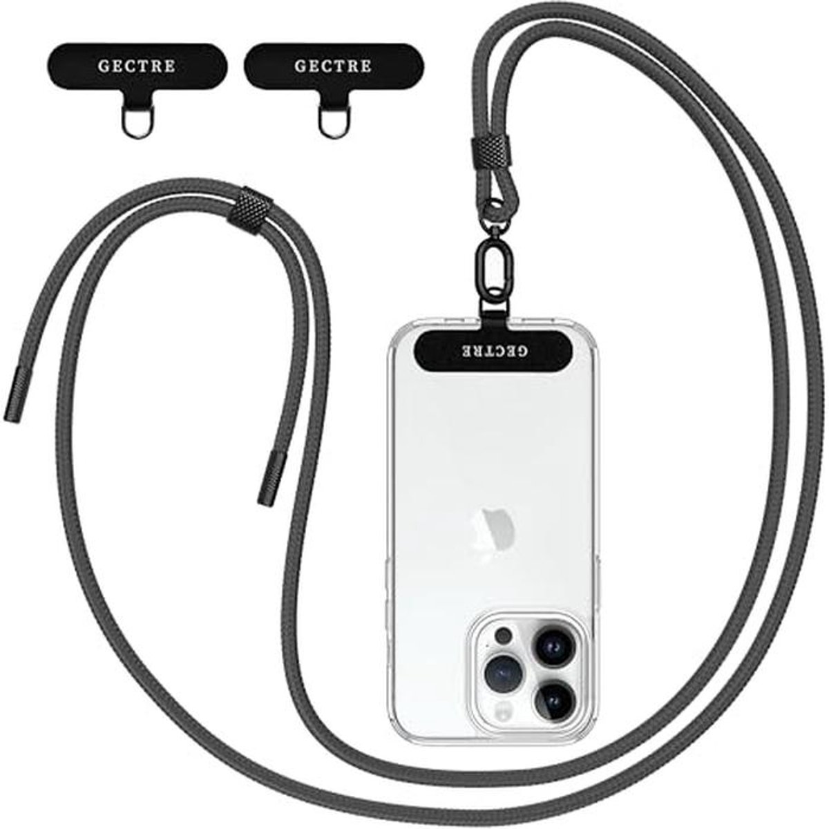 Universele Telefoonketting voor Alle Smartphones - Inclusief 2 Stuks Universele Plakkers