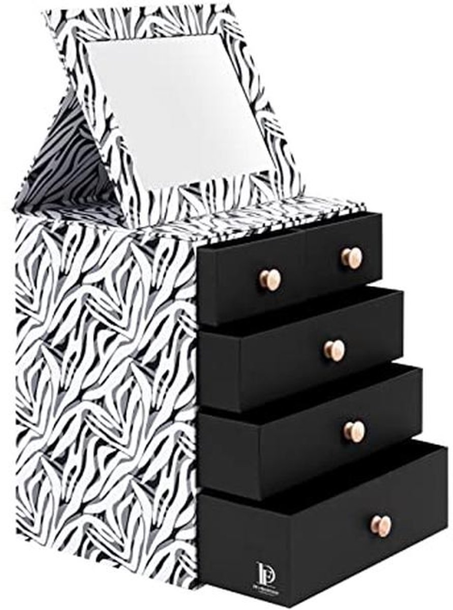 Organizer voor Sieraden met 5 Laden en Spiegel - Perfecte Cosmetica Opbergdoos