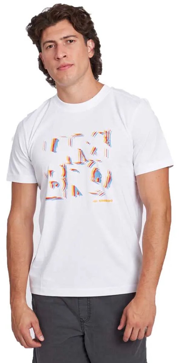 Umbro Box Logo Graphic T-shirt Met Korte Mouwen Wit M Man,Vrouw