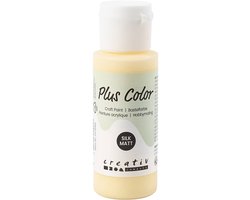 Plus Color Acrylverf, lichtgeel, 60 ml/ 1 fles