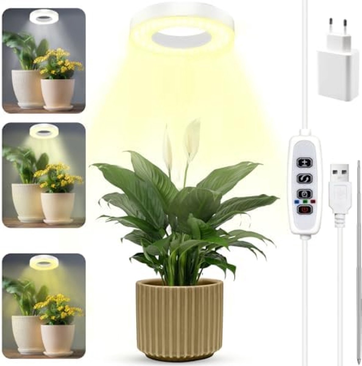 LED Plantenlamp met Timer en Dimbare Instellingen