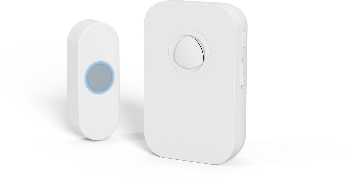 Q-Link gong - plugin - met beldrukker - wit