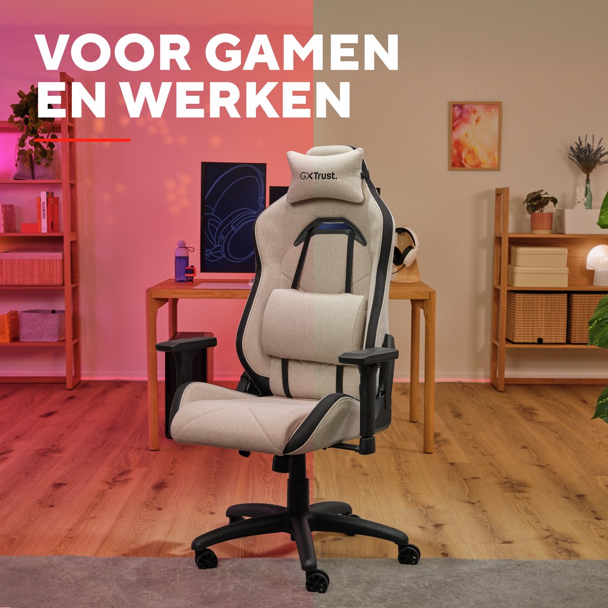 Trust GXT 723B Ruya Fabric - Gaming Stoel - Ergonomisch - afbeelding 3