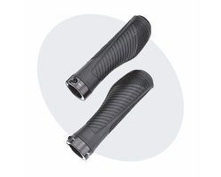 Voltano Ergonomisch Gevormde Fiets Handvatten 132/132 MM - Stevige Imbus Bevestiging - Anti Plak Coating - Verhoogde Grip Fietshandvatten Voor Elektrische Fietsen