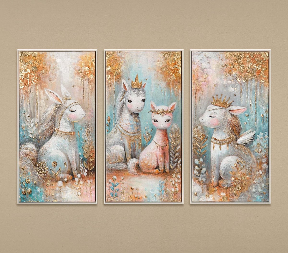 YS Schilderij '- Handgeschilderd canvas schilderij - Wanddecoratie Stad - wit - Urban - Muurdecoratie woonkamer - Slaapkamer decoratie - Kamer accessoires - schilderij Modern - schilderijen woonkamer Beige 120x80