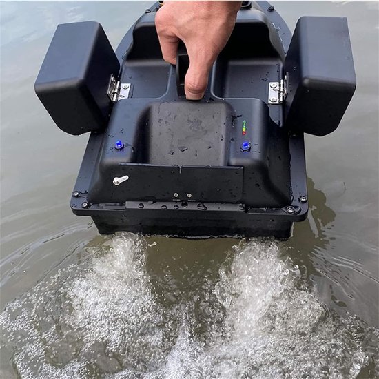 VIN® Voerboot Karper - Professionele Voerboot Met 2 Kg Laadvermogen - 3 Laadbakken - Inclusief Accu - 2 Propellers - Baitboat Met Afstandsbediening Draadloos 500 Meter - Met Cruise Control - Visspullen Accesoires van vin — afbeelding 5