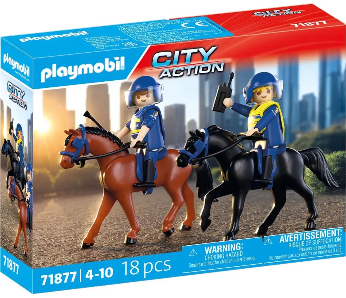 PLAYMOBIL Action Heroes: Politie te paard - 71877 — afbeelding 9