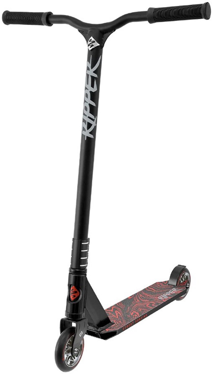 Street Surfing Ripper Stuntstep - Zwart - 110mm Wielen - HIC Compressie - ABEC 9