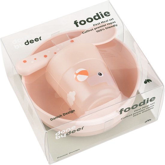 Done By Deer Playground First Meal Set - Powder van Done by Deer — afbeelding 4