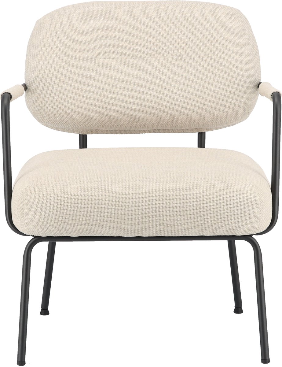 Giga Living Fauteuil Beige - Textiel - 66x72x79,5cm - Fauteuil Lagos - Giga Living