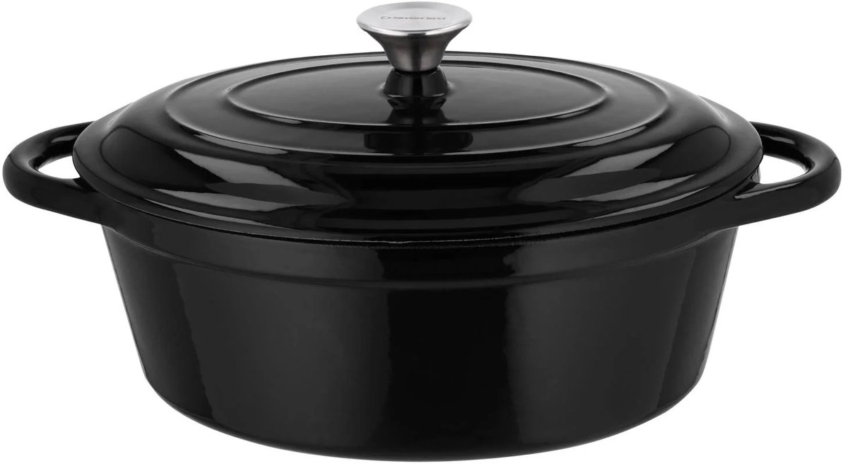 Livarno Home Gietijzeren pan 29 cm 4,8 L Zwart