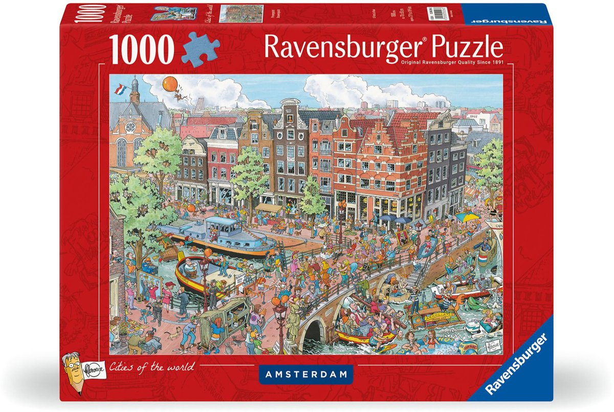 Ravensburger puzzel fleroux amsterdam 1000 stukjes