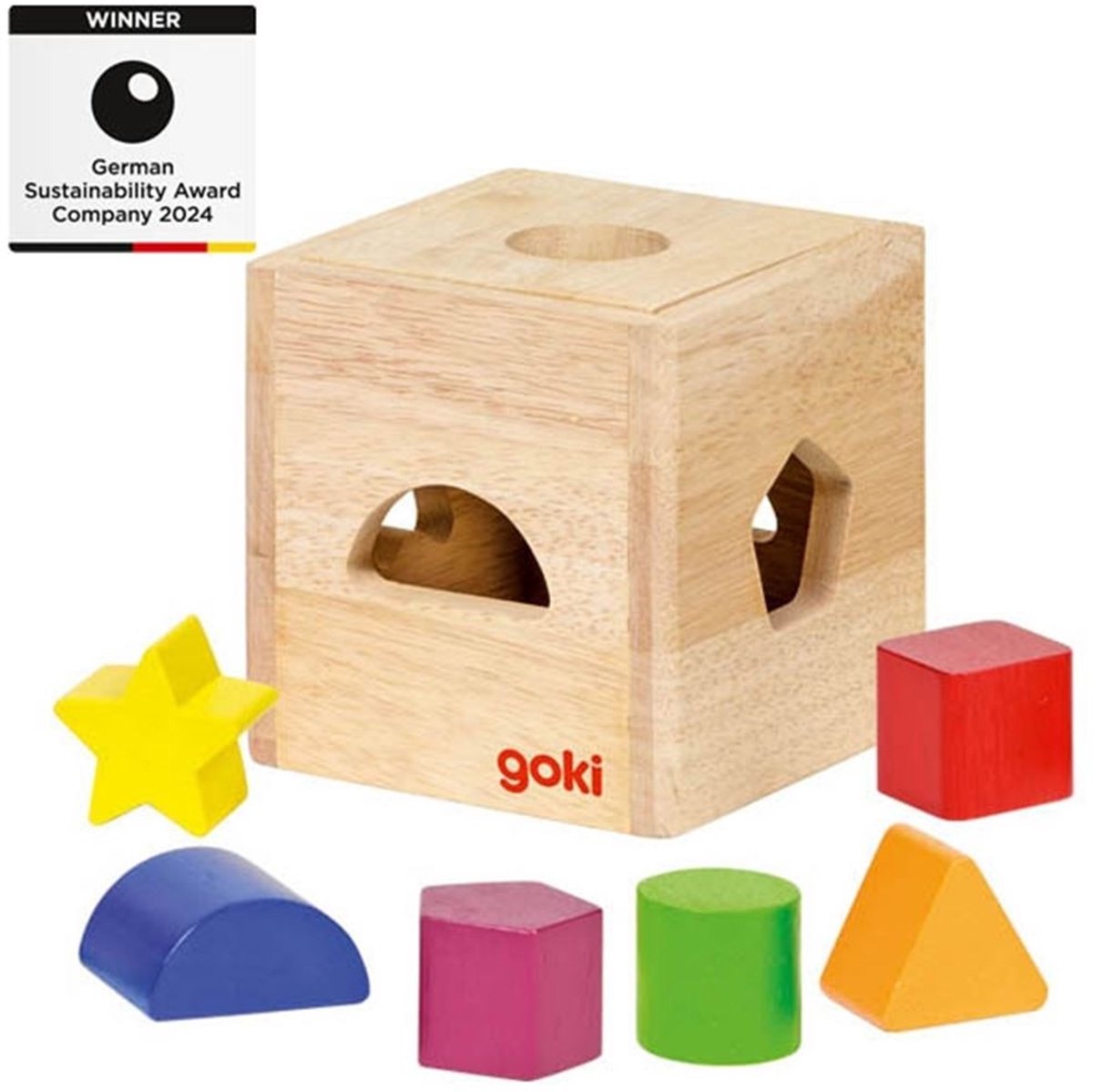 Sorteerkist: DIVERSE VORMBLOKKEN II 11x11x11cm, 6 verschille