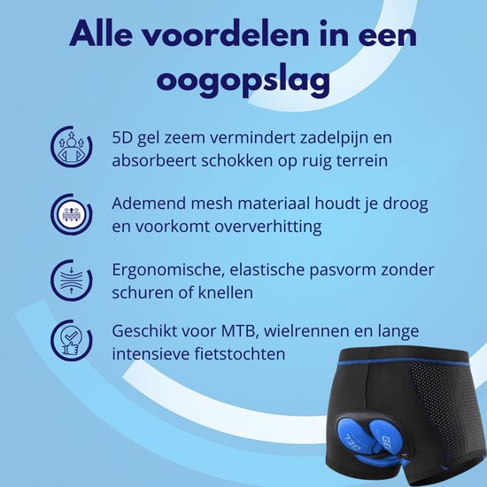 Knaak Fietsonderbroek - Maat XL - Mesh Mountainbike Onderbroek met Zeem - 5D Gel Pad - Zwart van Knaak — afbeelding 2