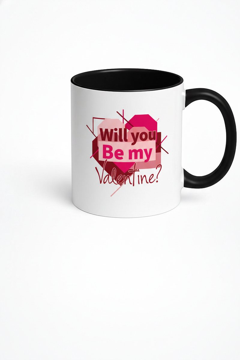 Valentijn Mok 'Will You Be My Valentine?' – Romantisch Liefdesgeschenk & Koffiebeker