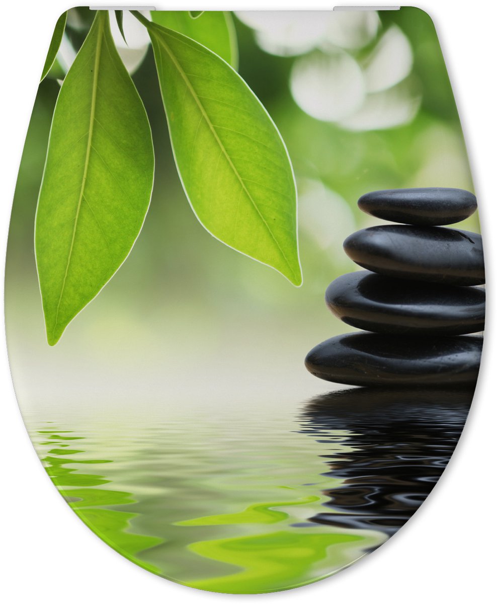Calmwaters Original Motief - WC-bril - Wellness Oase - Duroplast - Softclose - Afneembaar