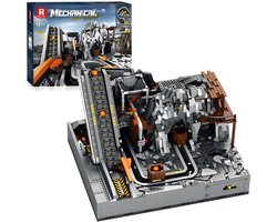 Reobrix 22023 Icons Mining Machine Mega bouwset | Classic Creator Modular Building | Expert Architecture Modelbouw | Technisch educatief speelgoed voor volwassenen & kinderen | Knikkerbaan motor niet geschikt voor Lego | bouwdoos met 3338 bloks