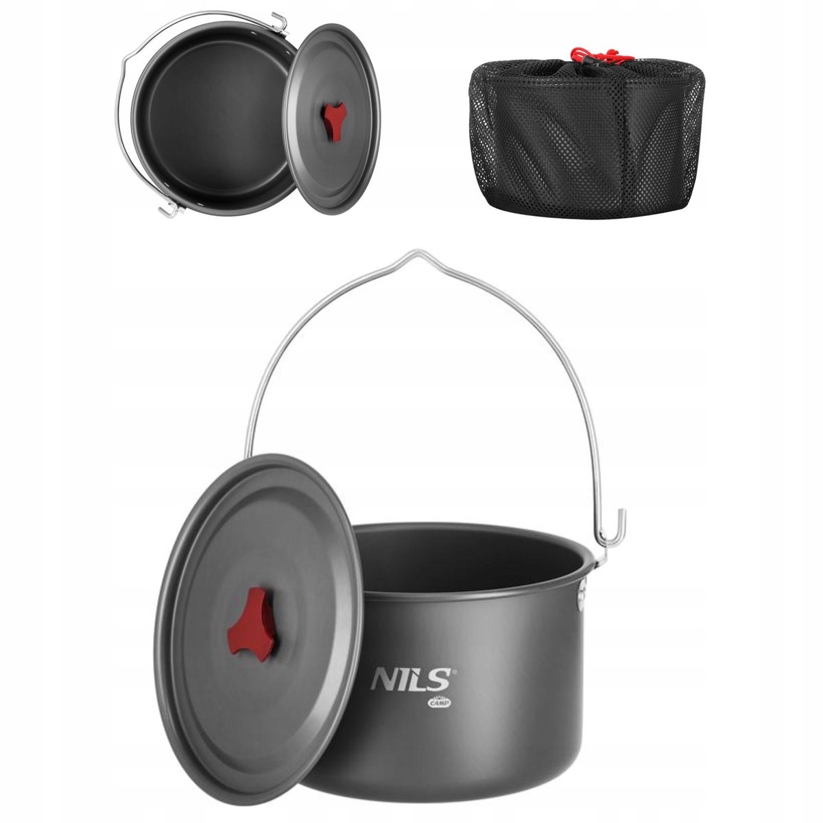 Nils Camp Outdoor Pan 4L met Deksel - Camping & Outdoor Koken