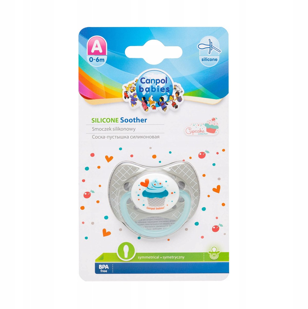 Canpol Cupcake Siliconen Speen 0-6m
