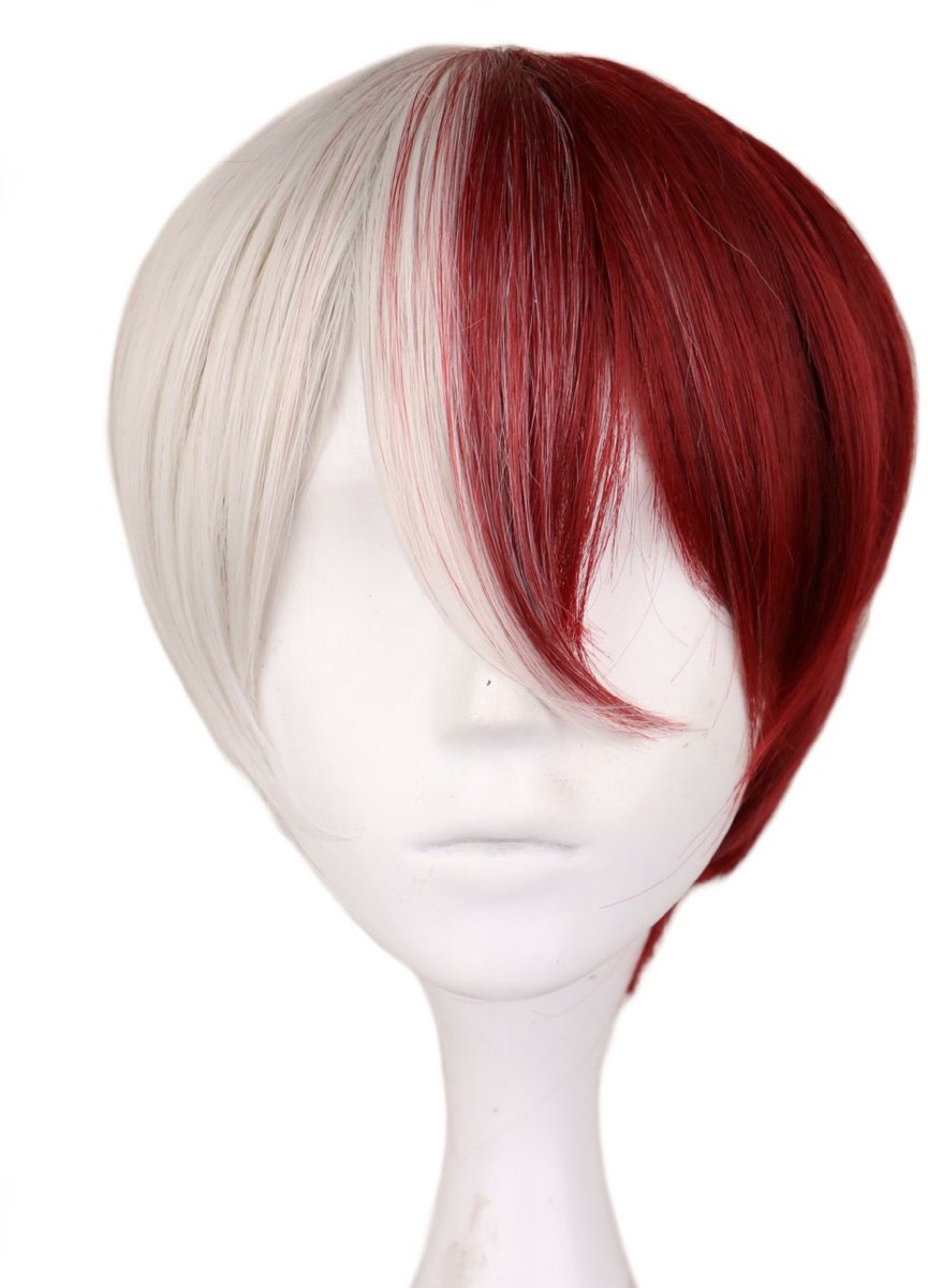 Shoto Todoroki Pruik - Mijn held Academia Anime Cosplay