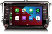Carplay autoradio voor Volkswagen Polo T5 Passat Tiguan Touran Golf 5 6 | 2003 t/m 2020 | 7 INCH | Draadloos Apple Carplay en Android Auto | 4GB + 64GB | 8-Core | Cartronix | 2025 model Bluetooth & Wifi